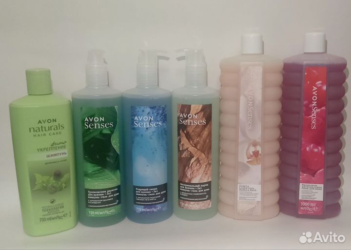 Гель для душа avon, шампунь, пена для ванн