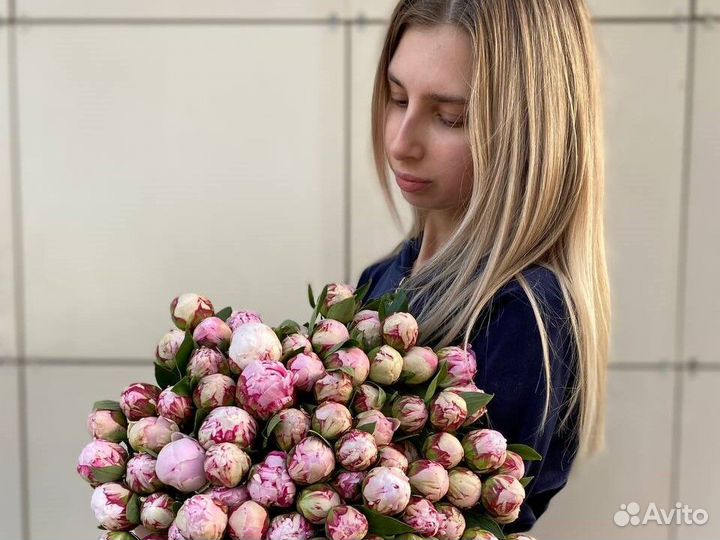 Пионы Доставка цветов букеты