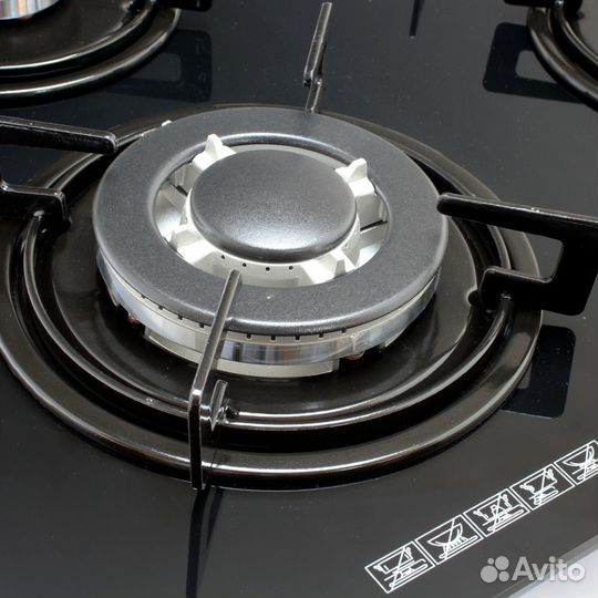 Варочная газовая панель стекло HCG-445