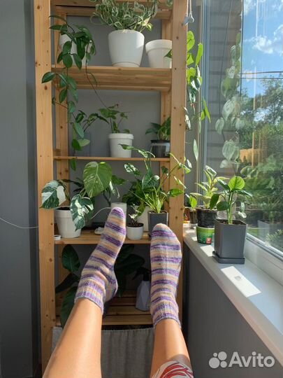 Носки вязаные ручной работы в стиле boho