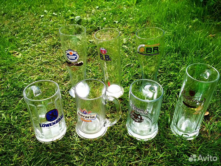 Пивные бокалы и кружки (коллекция 23шт новых)