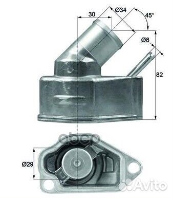 Термостат ti1092 Mahle/Knecht