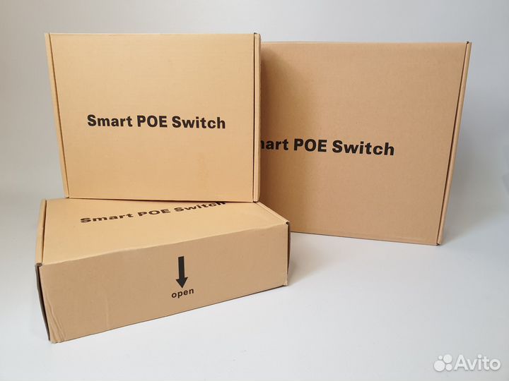Сетевой PoE-коммутатор PoE-switch 8+2 порта