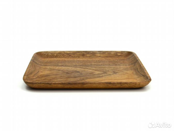 Тарелка деревянная квадратная из акации 25х25. Тар