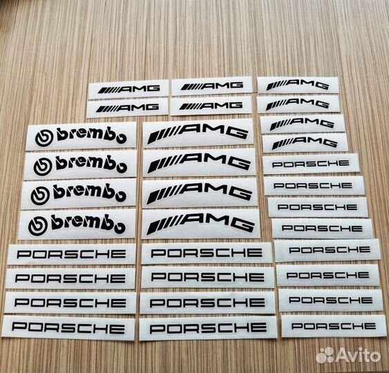 Термостойкие наклейки на тормозные суппорта