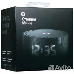 Яндекс станция Мини 2 с Часами Black Новый Чек