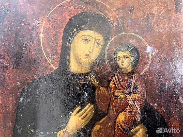 Икона Иверская богородица - Вратарница 19 век