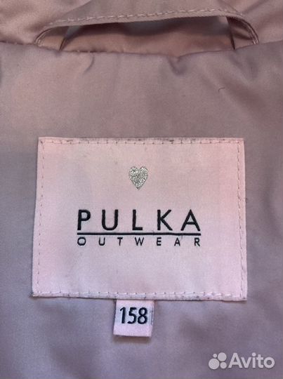 Зимнее пальто для девочки Pulka р.158