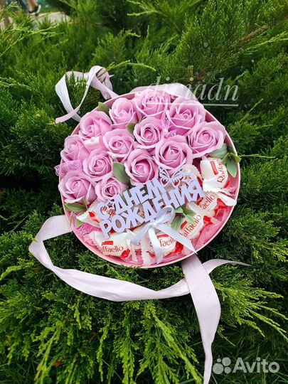 Букет для мамы из мыльных роз