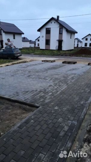 Укладка брусчатки