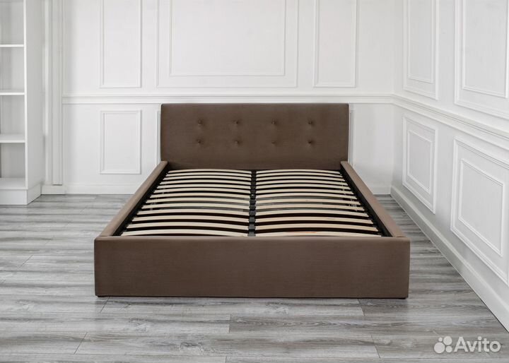 Кровать в велюре + матрас 160х200 Роза