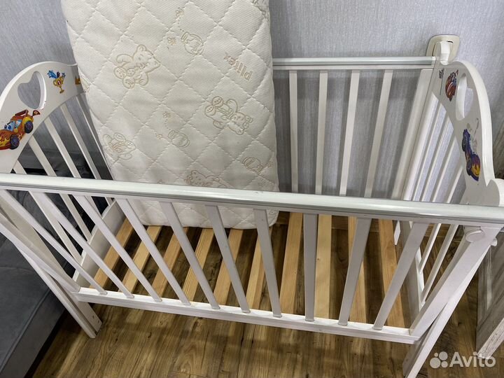 Детская кровать с матрасом бу