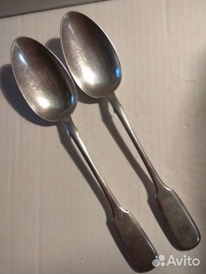 Ложки столовые. Серебро
