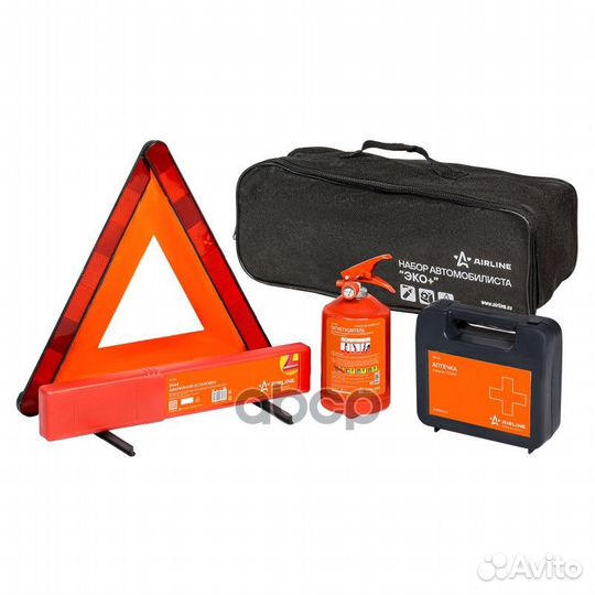Набор автомобилиста эко+ (Знак AT-05+Аптечка AM