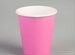 Бумажные стаканы 350 мл розовые