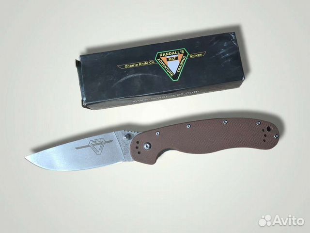 Нож Ontario rat коричневый