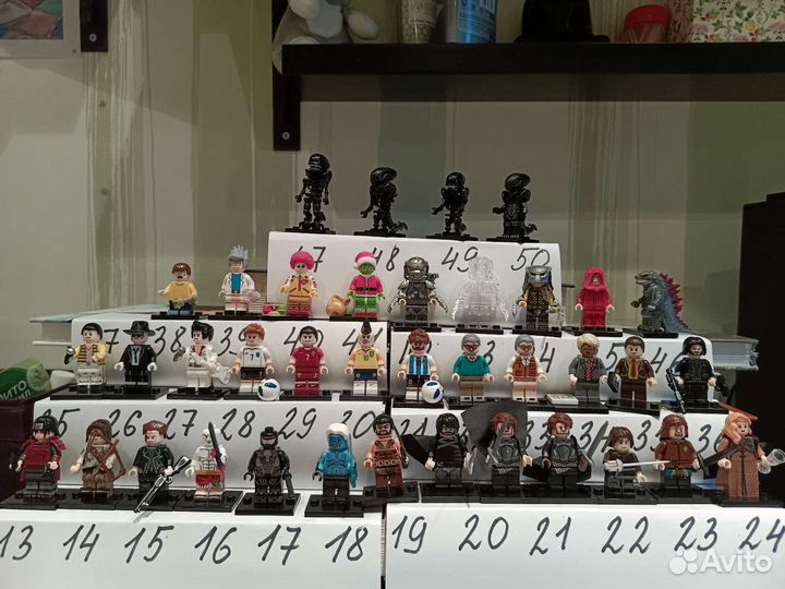 Минифигурки аватар, чужой,люди x,дэдпул,венсдей