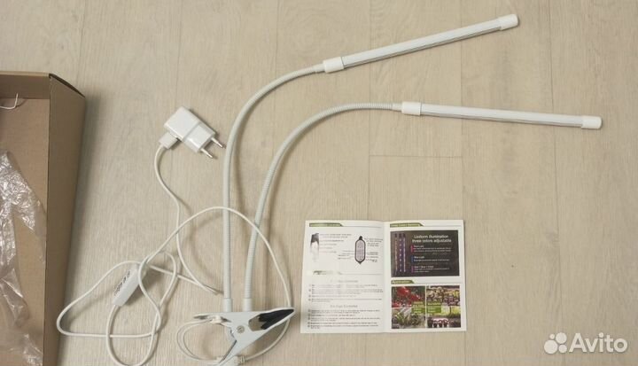 Новая фитолампа для растений на прищепке