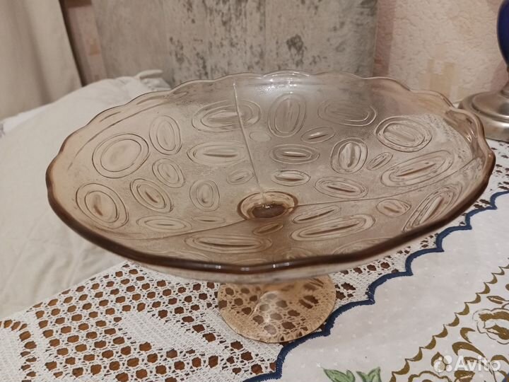 Вазы СССР карамельное стекло