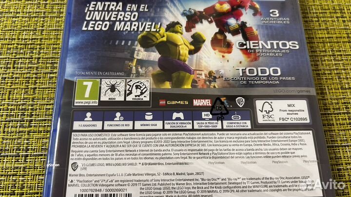 Lego marvel collection ps4 Новый диск