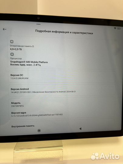 Планшет xiaomi Redmi pad se (нефт)