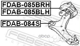 Сайлентблок рычага задн левый ford mondeo V FDA