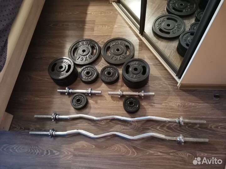 Штанга гриф блины бу