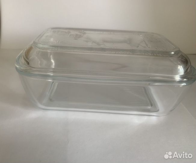 Масленка стеклянная