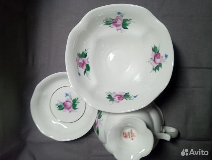 Чайная пара лфз, костяной фарфор