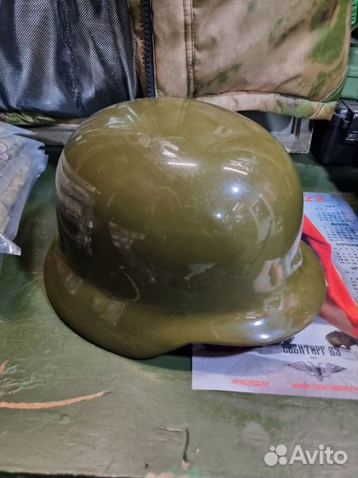 Шлем немецкий восстановленный