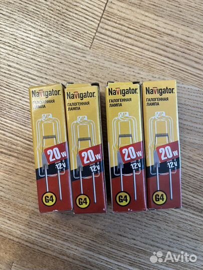 Лампа галогенная G4 20W 12V