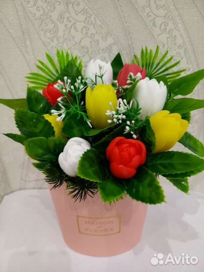 Букеты цветов из мыла