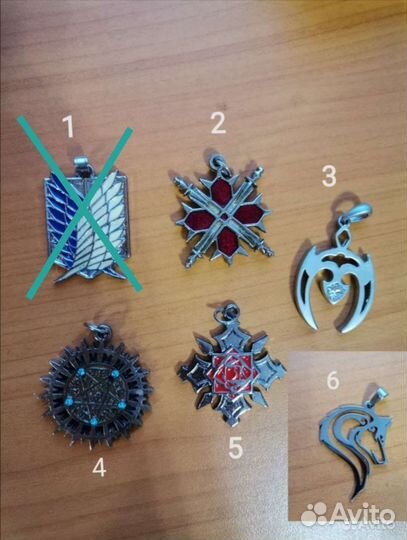 Кулоны из аниме и игр