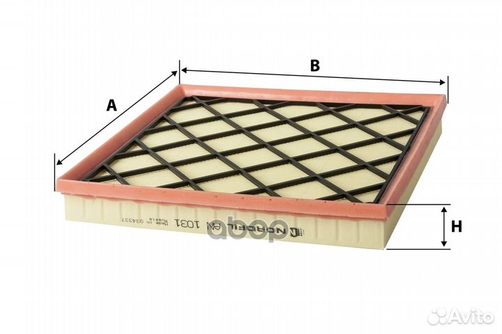 Фильтр воздушный Chevrolet Cruze/Opel Astra J A