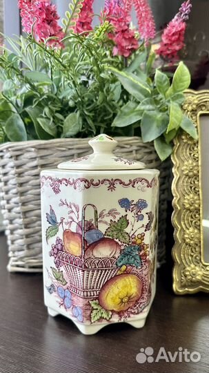 Чайница и блюдо Masons Ironstone