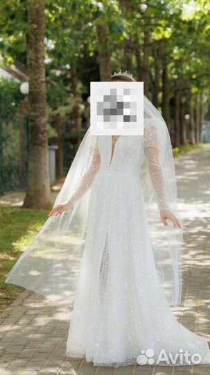 Свадебное платье со шлейфом корсетное Дом Весты