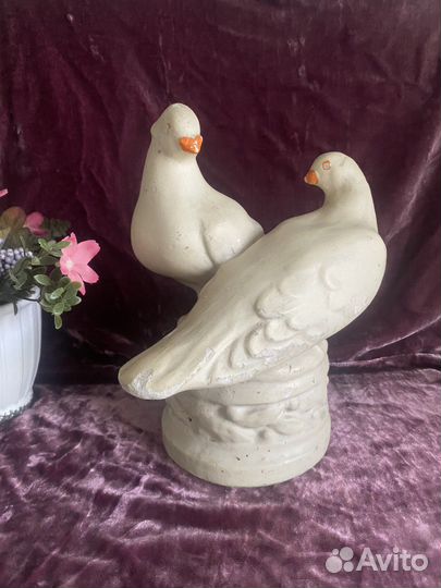 Гипсовая статуэтка голуби-ссср