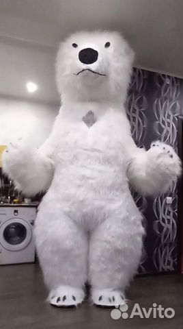 Ростовая кукла белый медведь объявление продам