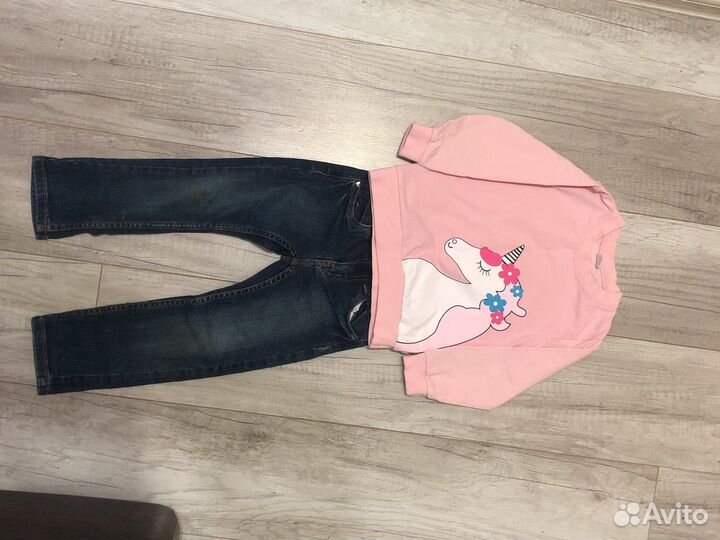 Вещи пакетом на девочку. 98-104