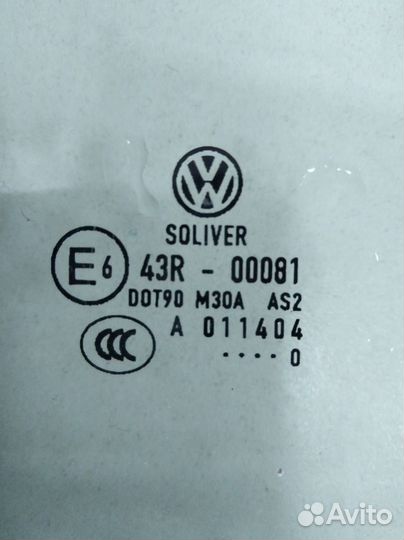 Стекло двери задней правой Volkswagen Passat B6 20