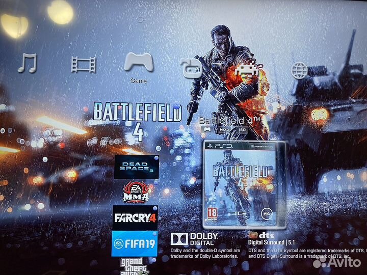 Игровая приставка ps3 slim прошитая Hen