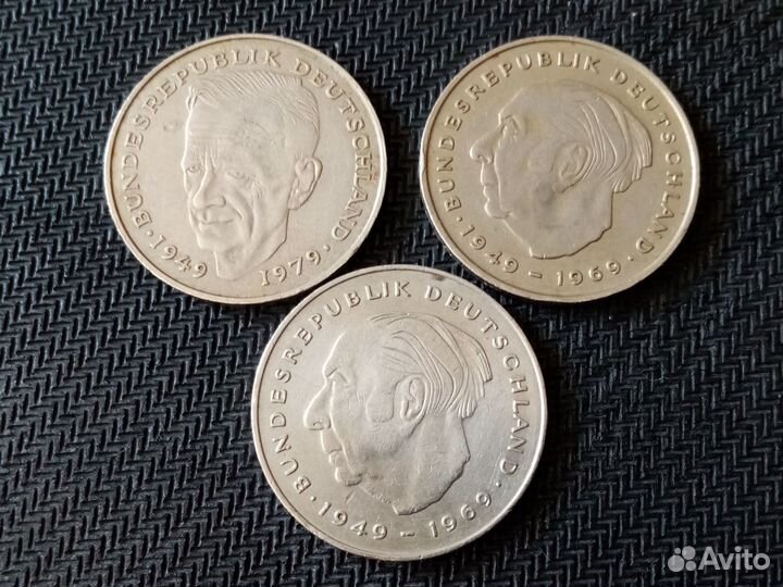 Набор монет 2 марки Германия