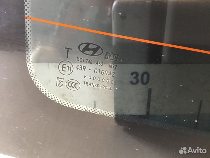 Стекло заднее Hyundai Solaris 2017