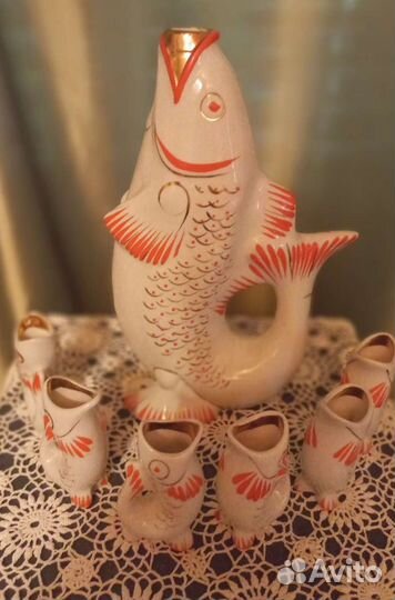 Графин и стопки. Времен СССР