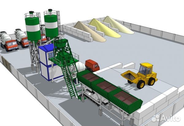 Бетонный завод 60м3/ч, бсу,рбу от производителя