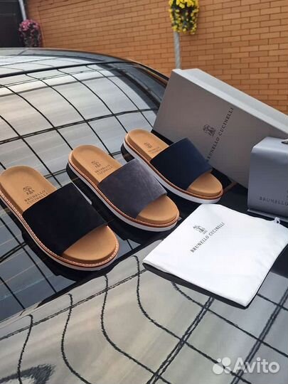 Brunello cucinelli шлепанцы