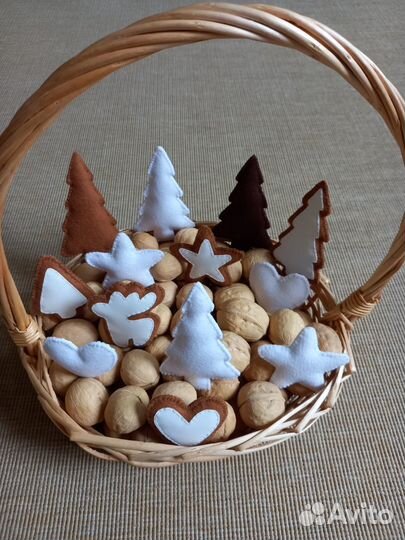 Ёлочки из фетра. Декор