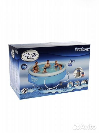 Бассейн Bestway Fast Set 57270, 305х76 см