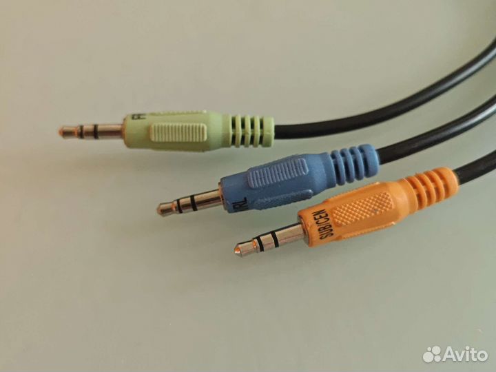 5.1 кабель RCA на jack 3.5