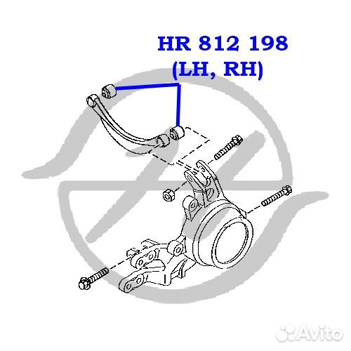 С блок верх. зад. поперечного зад., внутр. и наруж